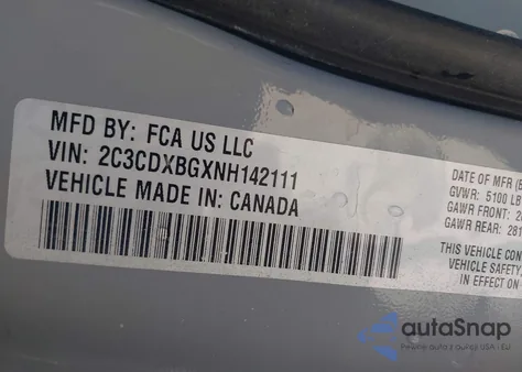 2022 Dodge Charger Sxt Rwd from USA, damaged, VIN 2C3CDXBGXNH142111